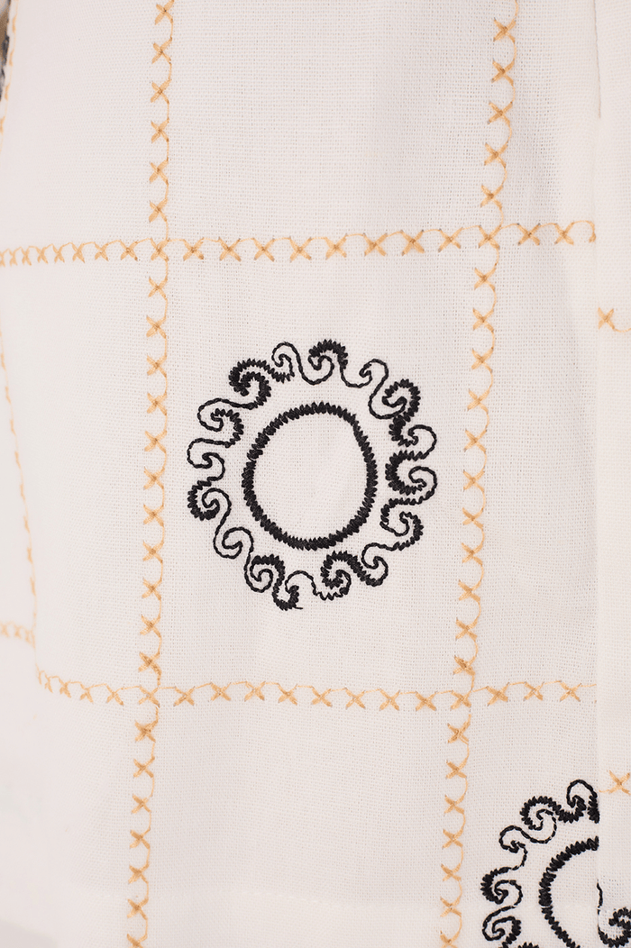 Sun-Embroidered Linen Skirt_6
