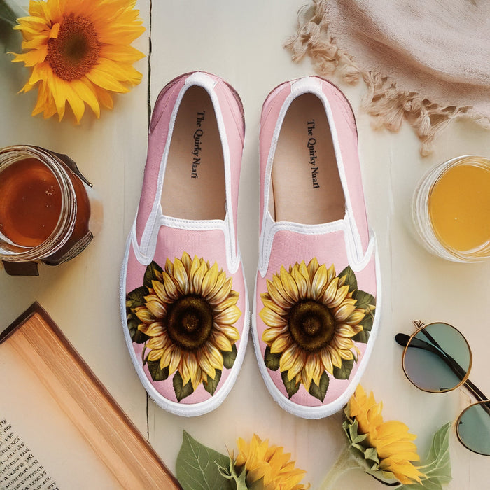 Sunflower Days Slipons - The Quirky Naari