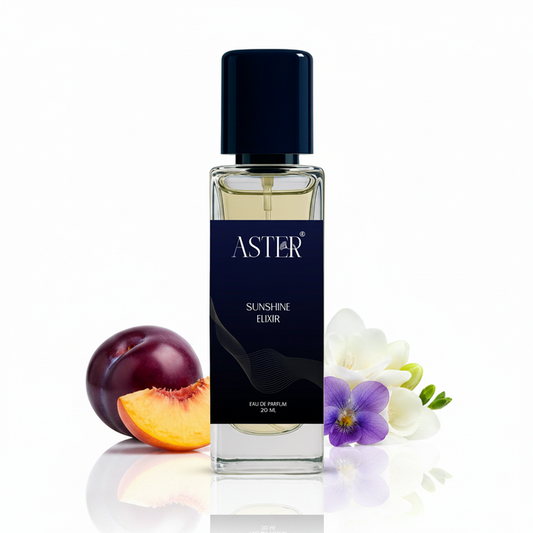 Sunshine Elixir EDP for Men 20ml spray bottle with golden accents