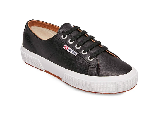 Superga Low - Black Leather
