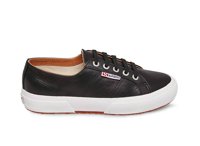 Superga Low - Black Leather
