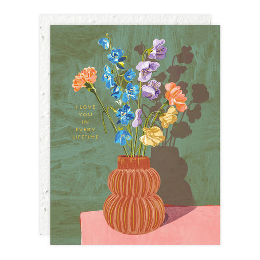 Sweet Days Vase Love + Friendship Card | Seedlings