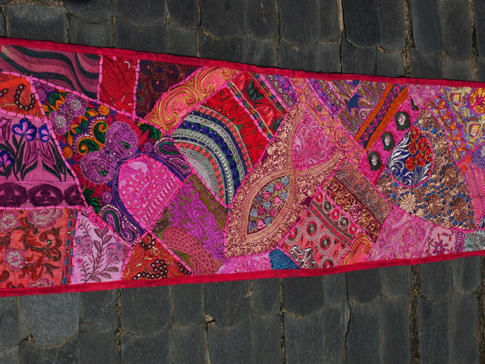 Table runner - wall tapestry boho style Indian wall hanging colorful table runner