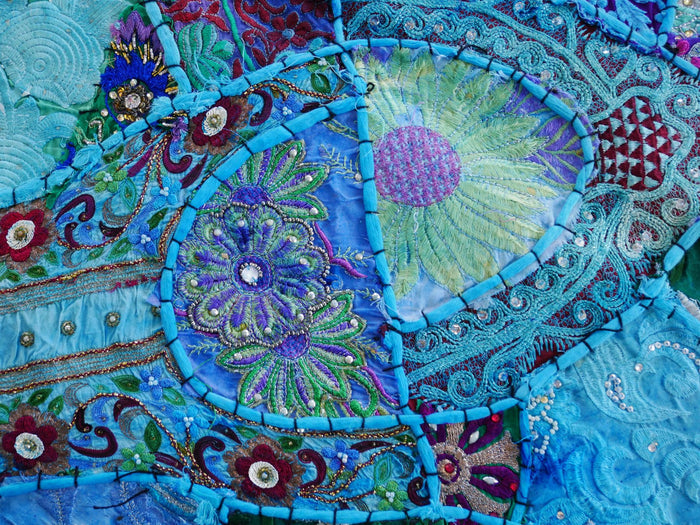 Table runner - wall tapestry boho style Indian wall hanging  colorful table runner