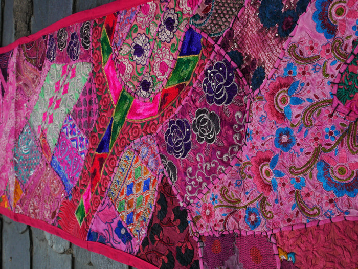 Table runner - wall tapestry boho style Indian wall hanging colorful table runner