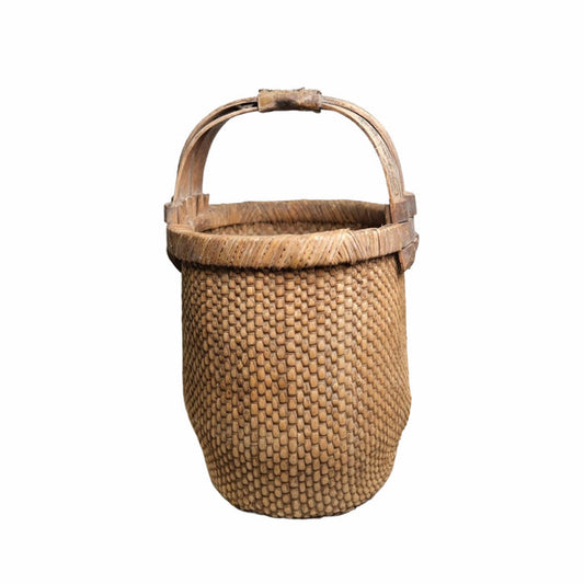 Tall Chinese Vintage Basket