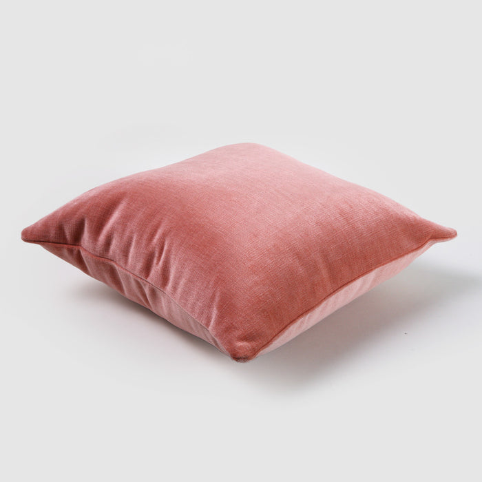 Telas De Mercato Achi Peach Plain Cushion Cover