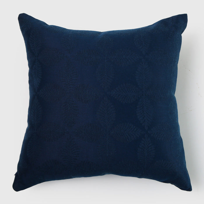 Telas De Mercato Inara Blue Printed Cushion Cover