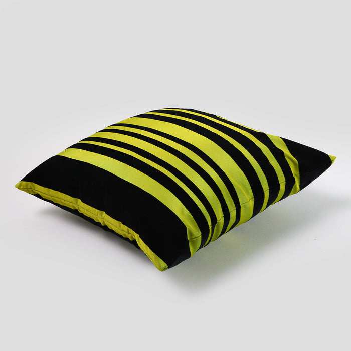 Telas De Mercato Karakul Green Embroidered Cushion Cover