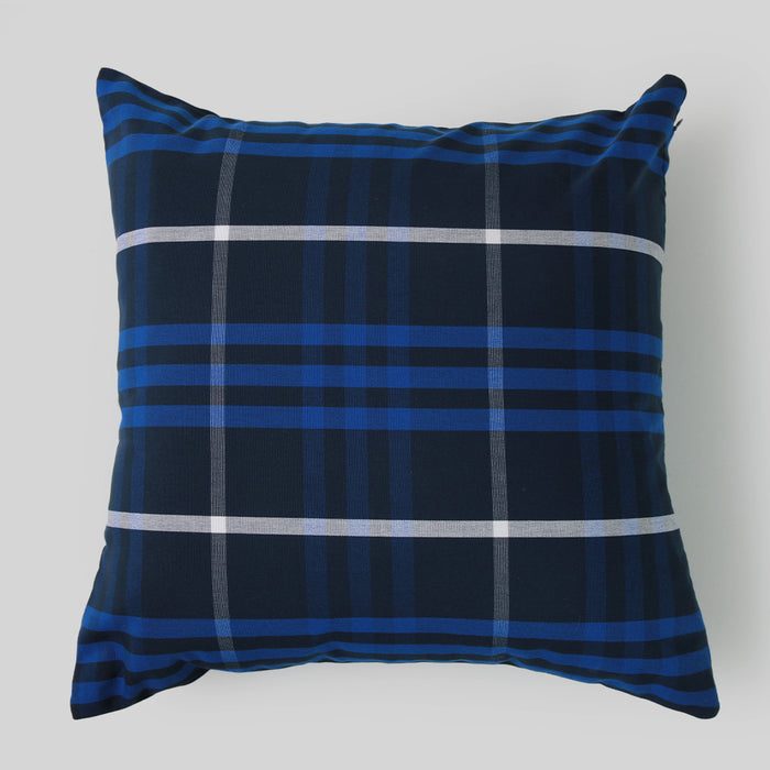 Telas De Mercato Plaid Printed Cushion Cover