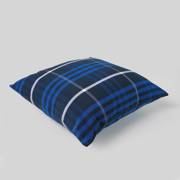 Telas De Mercato Plaid Printed Cushion Cover
