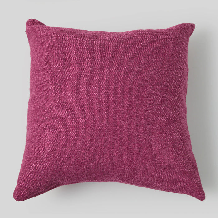 Telas De Mercato Trento Fushia Plain Cushion Cover