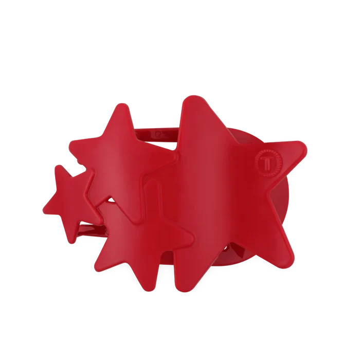 Teleties - Red Shooting Star Large Flat Hair Clip