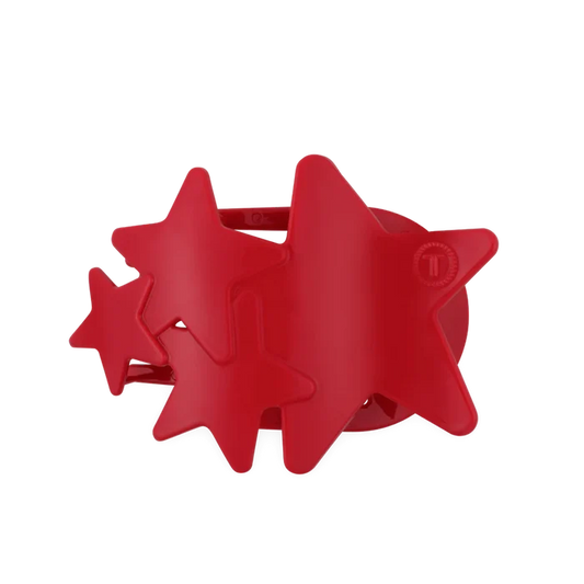 Teleties - Red Shooting Star Large Flat Hair Clip