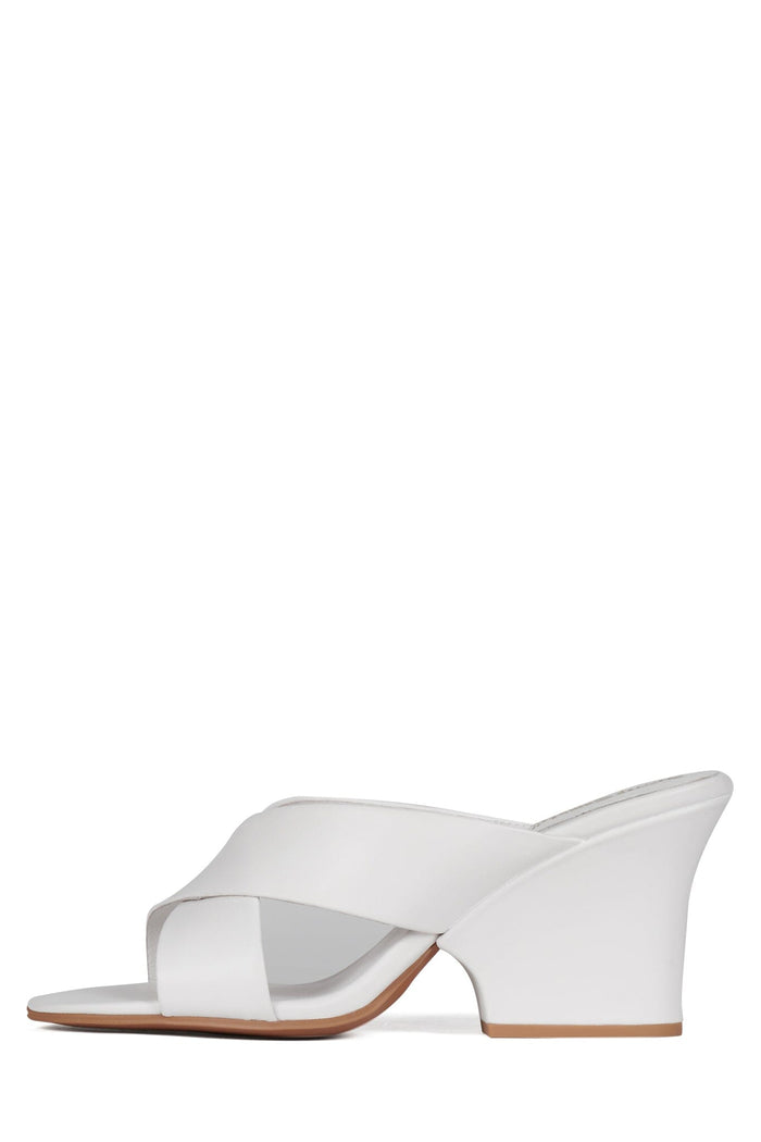 TETRA Jeffrey Campbell Heeled Sandal White