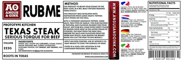 Texas Ultimate Steak Rub 200g