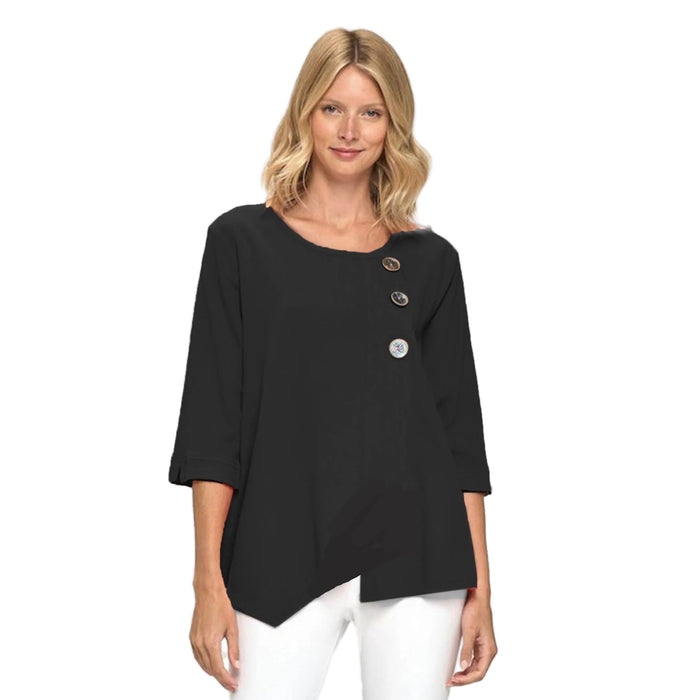 Textured Cotton Asymmetrical Tunic - CG102