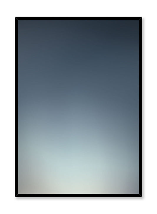 Minimalist design poster by Opposite Wall with The Blues abstract graphic design of blue and grey gradient