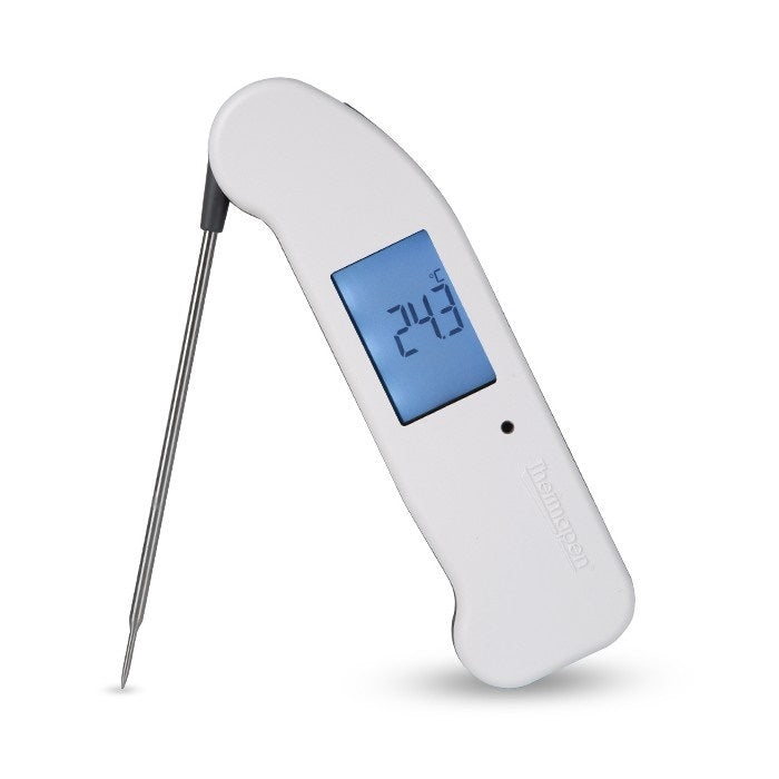 One Instant Read Thermometer White