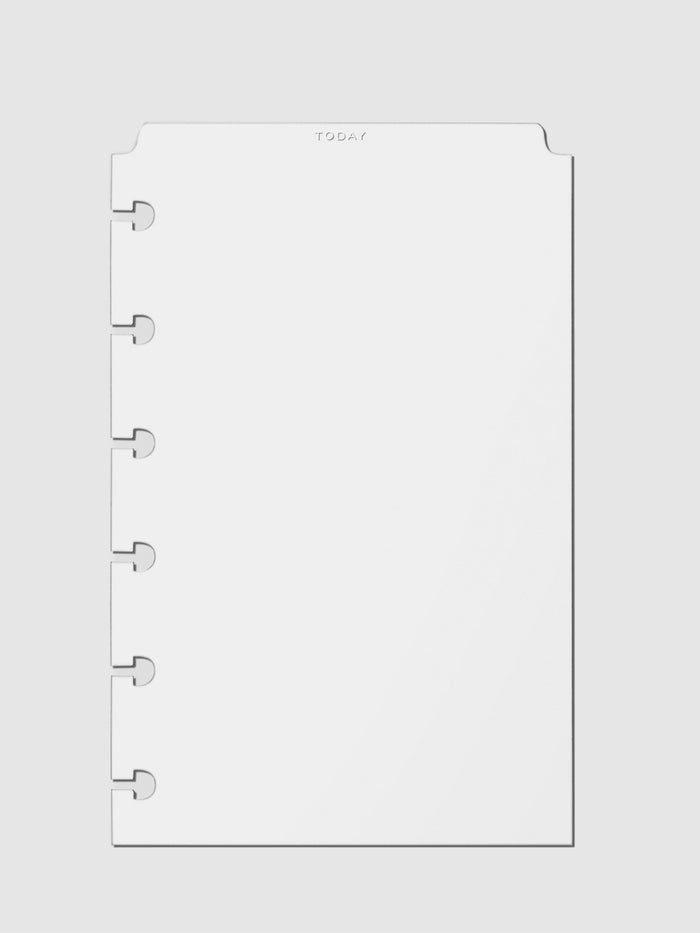 White foil divider displayed on a neutral background.