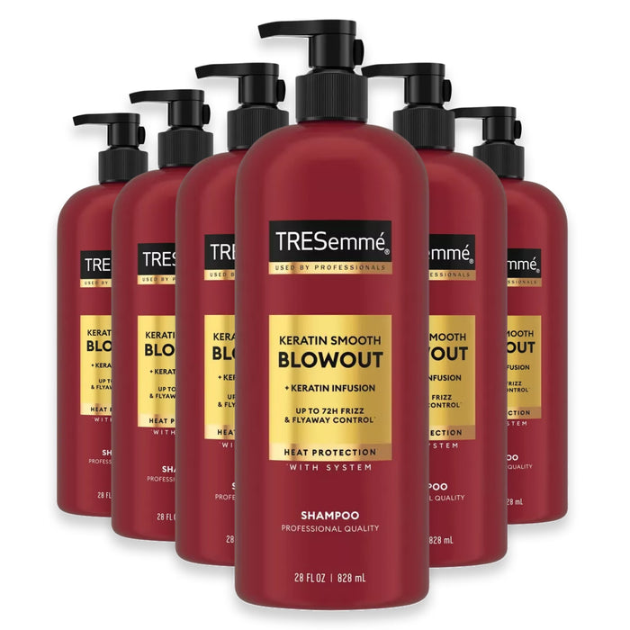 TRESemmé Keratin Smooth Shampoo For Frizzy Hair – 28 oz – 6 Pack