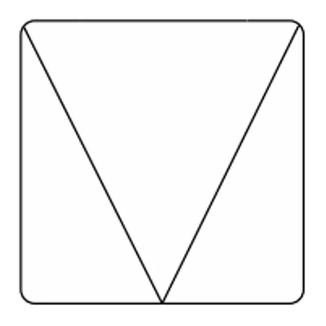 Triangle Mold & Top - 12 inch long