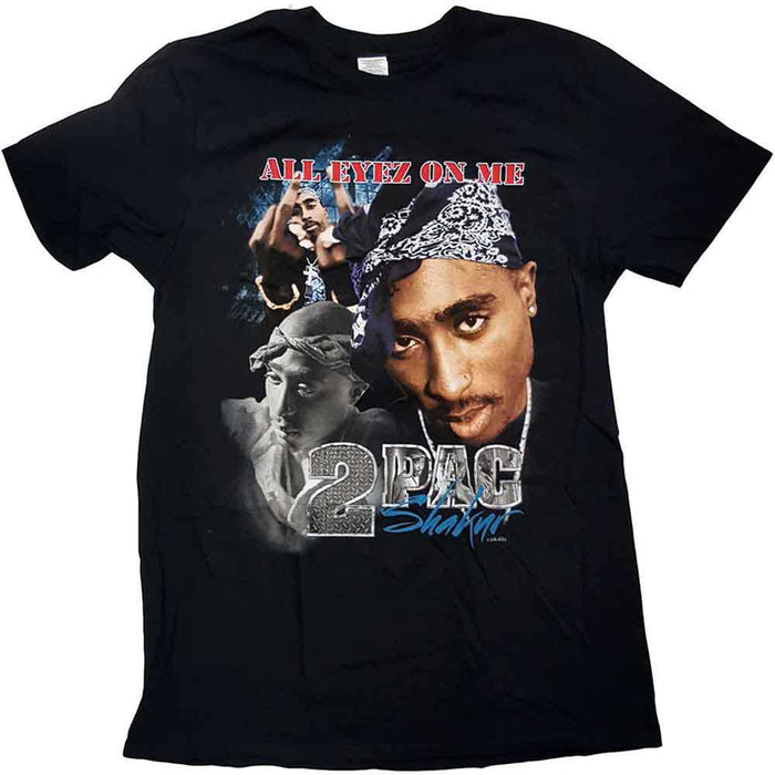 TUPAC - ALL EYEZ HOMAGE - T-Shirt Black