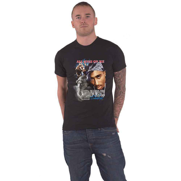 TUPAC - ALL EYEZ HOMAGE - T-Shirt Black