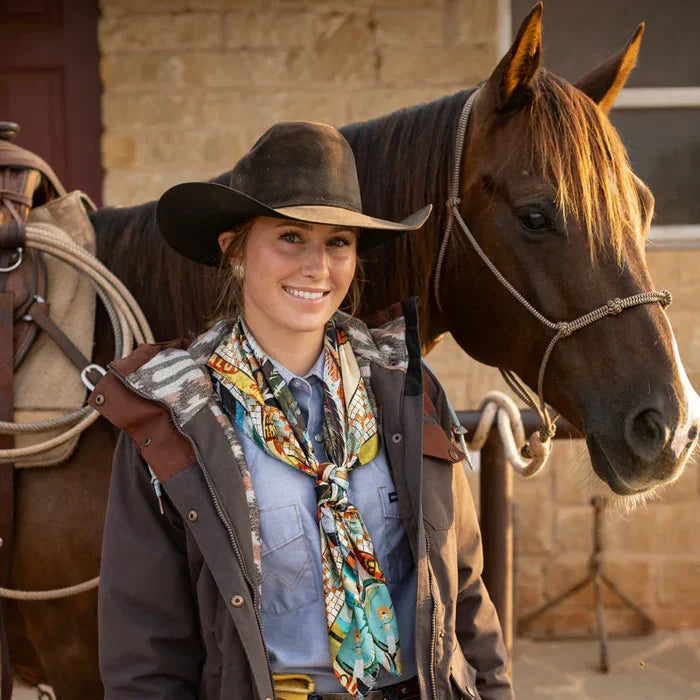 Cowgirl with horse