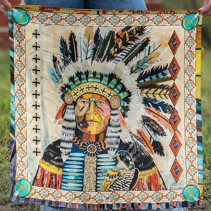 Geiman Fringe Scarf - Indian Chief Wild Rag