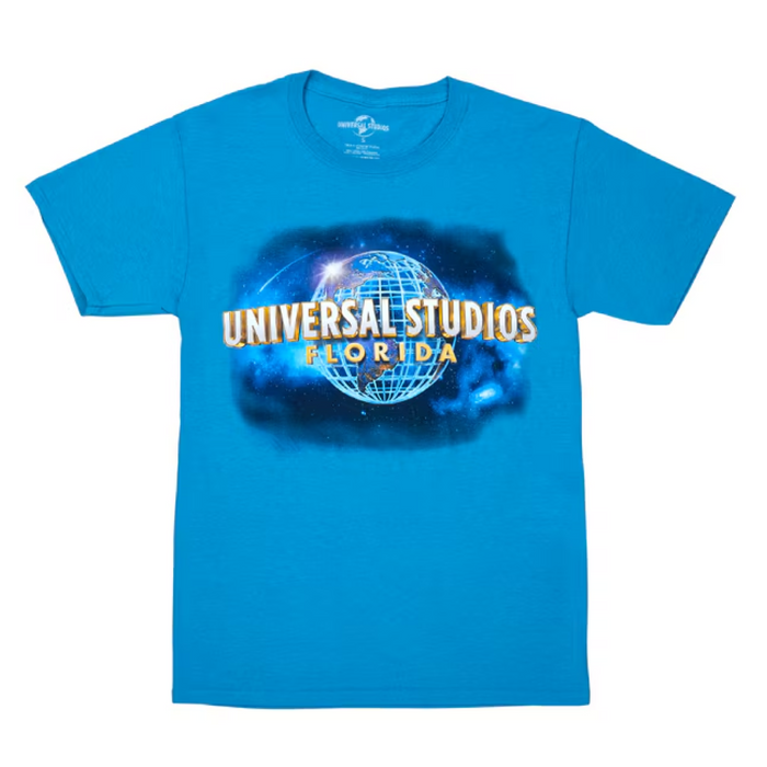 Universal Studios Florida Turquoise Blue Adult T-Shirt-2