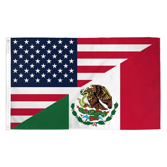 USA/MEXICO BIG FLAG 3x5 feet - TRUECOLOR WHOLESALE