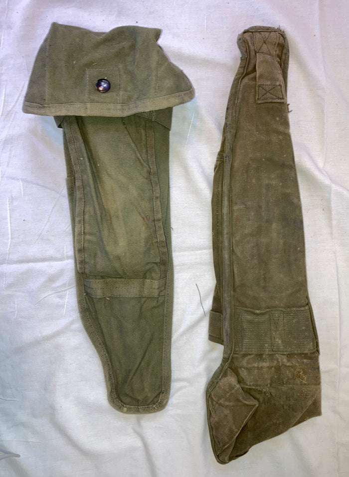 USGI PRC-77 Radio Antenna & Accessory Pouch – Olive Drab Cotton, 18", ALICE Clips, Snap Closure