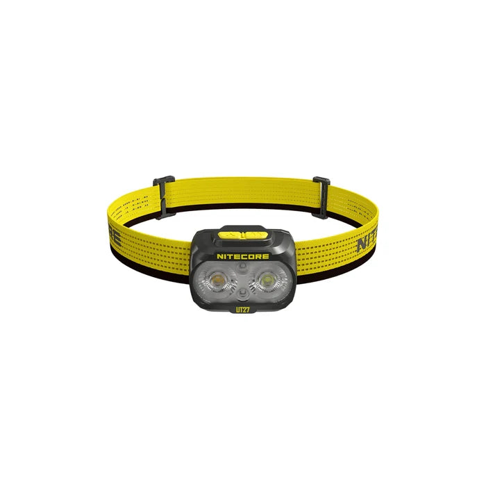 פנס ראש Nitecore UT27, 800 לומן, קל משקל במיוחד.