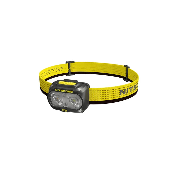 פנס ראש Nitecore UT27 עם סוללה נטענת וכבל USB-C