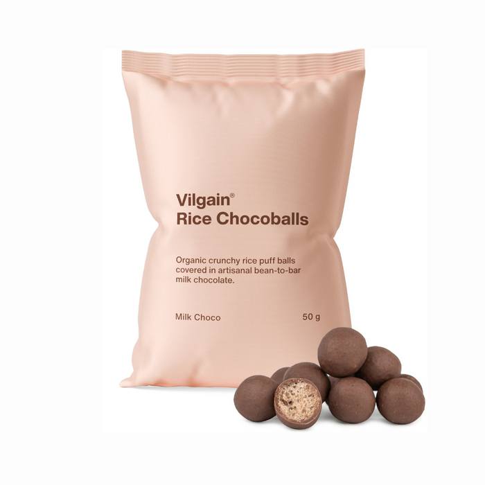 Vilgain Organic Rice Chocoballs 50g