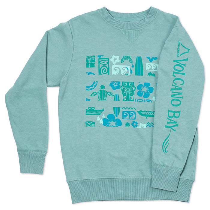 Volcano Bay Design Crewneck Sweatshirt