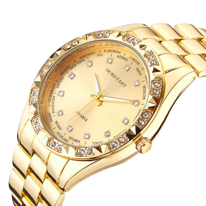 W4076 - Korean Rhinestone Quartz Women's Watch