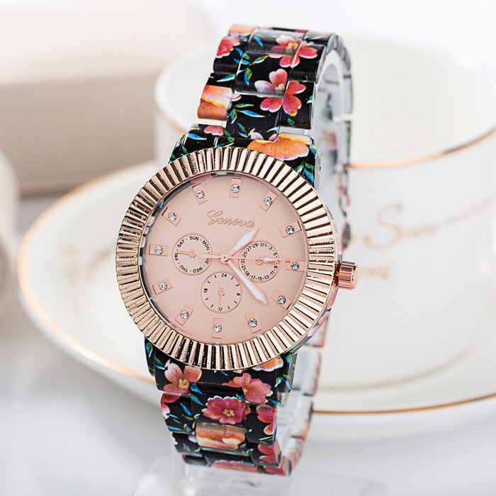 W4077 - Casual Floral Women's Watch