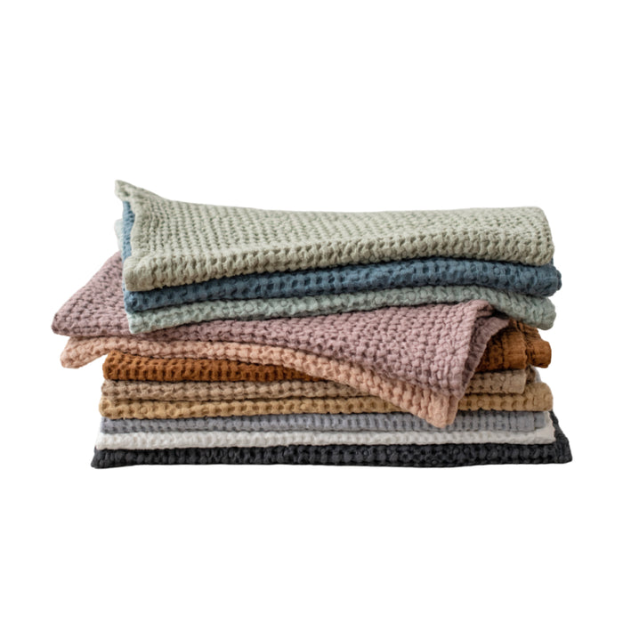Waffle kitchen towel | Tea towel | Dish towel: Woodrose