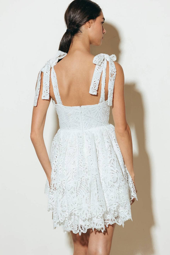 White Mini Dress for Bridal Shower or Bachelorette