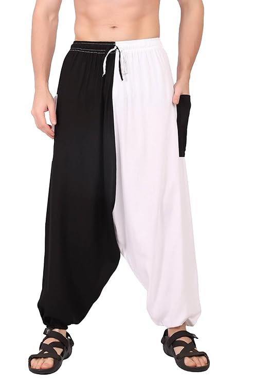 Whitewhale Men Women Rayon Summer Loose Baggy Hippie Boho Gypsy Harem Pants