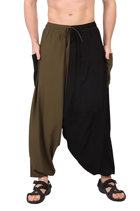 Whitewhale Men Women Rayon Summer Loose Baggy Hippie Boho Gypsy Harem Pants