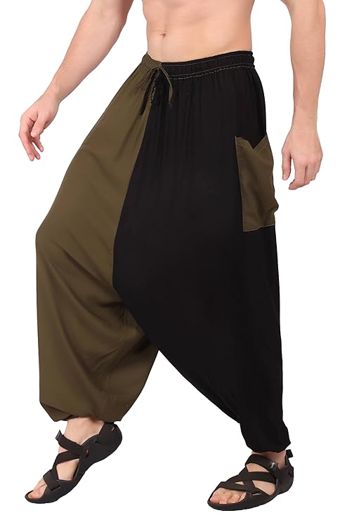 Whitewhale Men Women Rayon Summer Loose Baggy Hippie Boho Gypsy Harem Pants