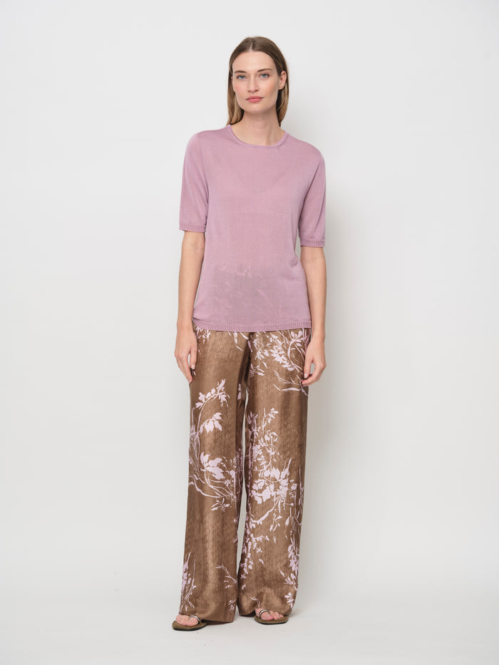 Wide Silk Trousers