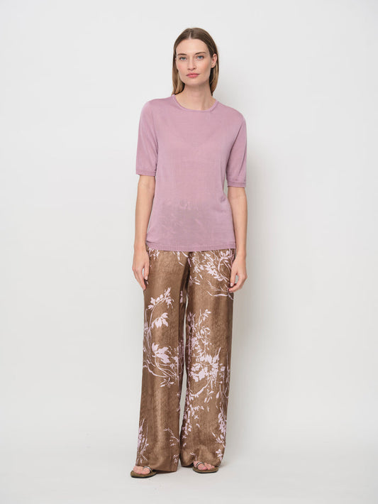 Wide Silk Trousers