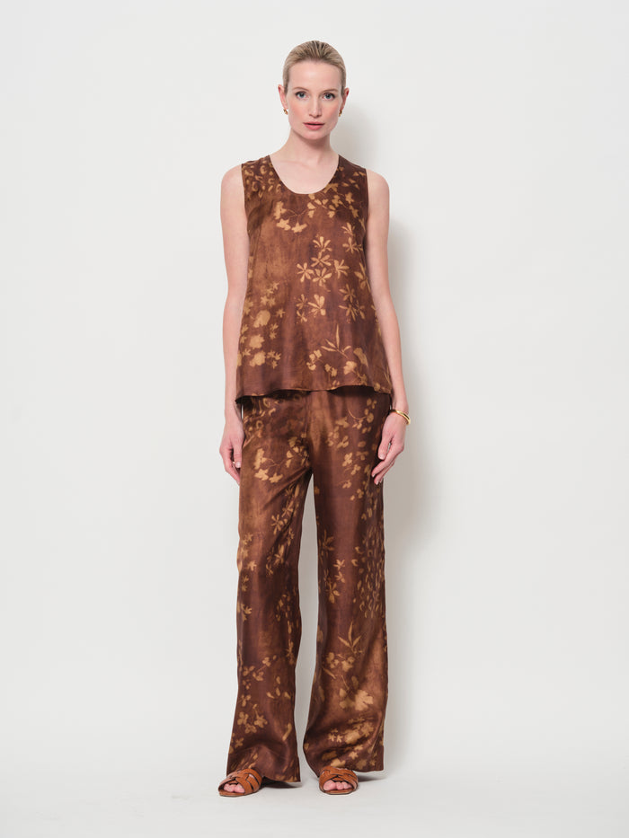Wide Silk Trousers