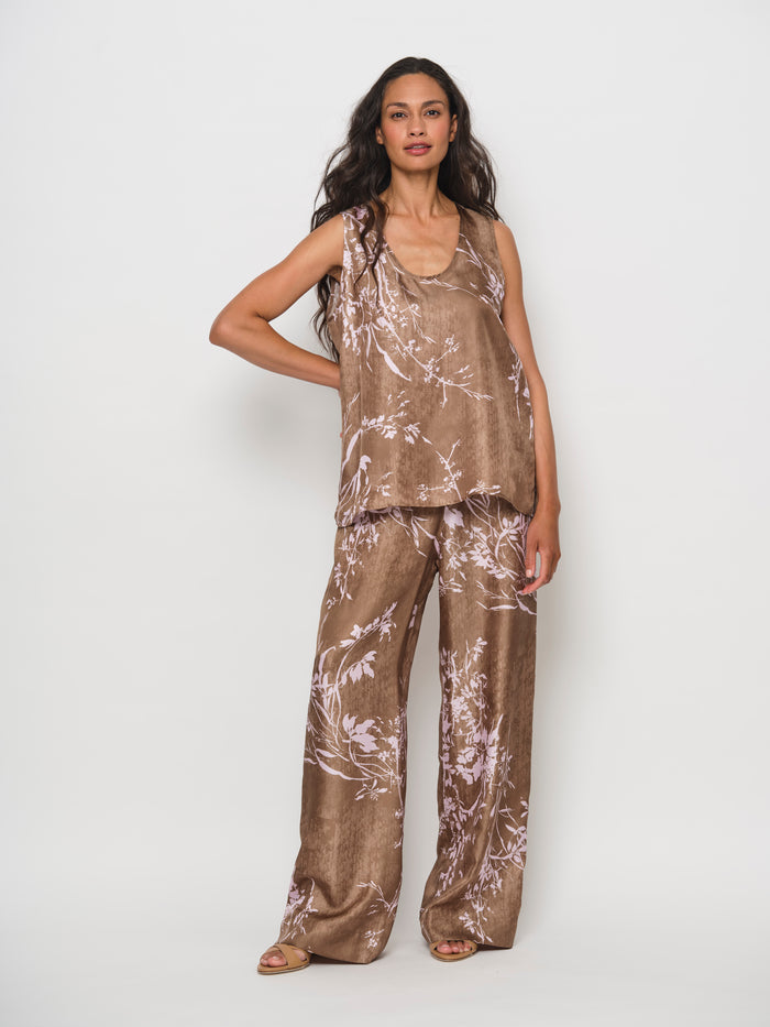 Wide Silk Trousers