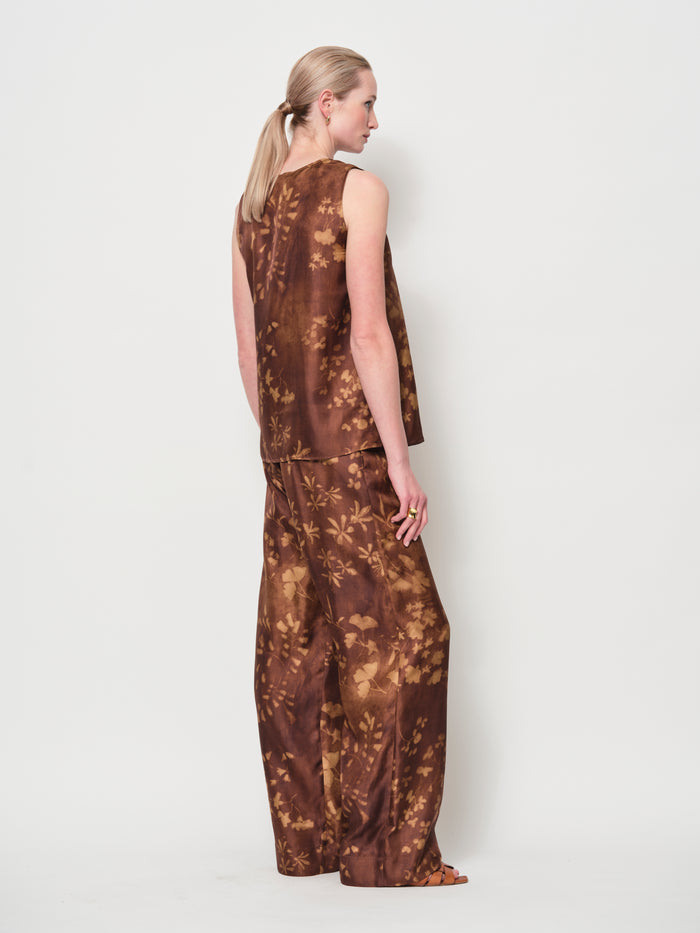 Wide Silk Trousers