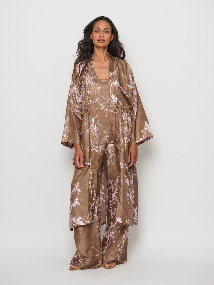 Wide Silk Trousers